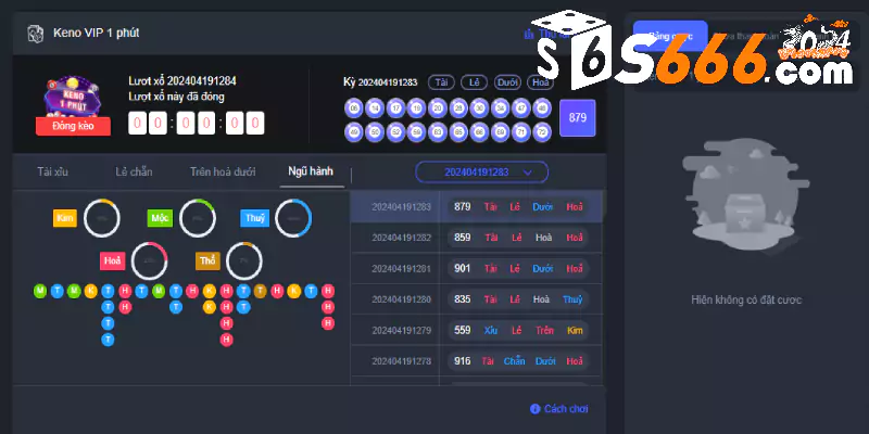 Hướng dẫn chơi game xổ số Keno trên S666 thành công