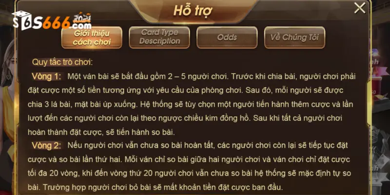 Luật chơi bài liêng S666 hoàn chỉnh